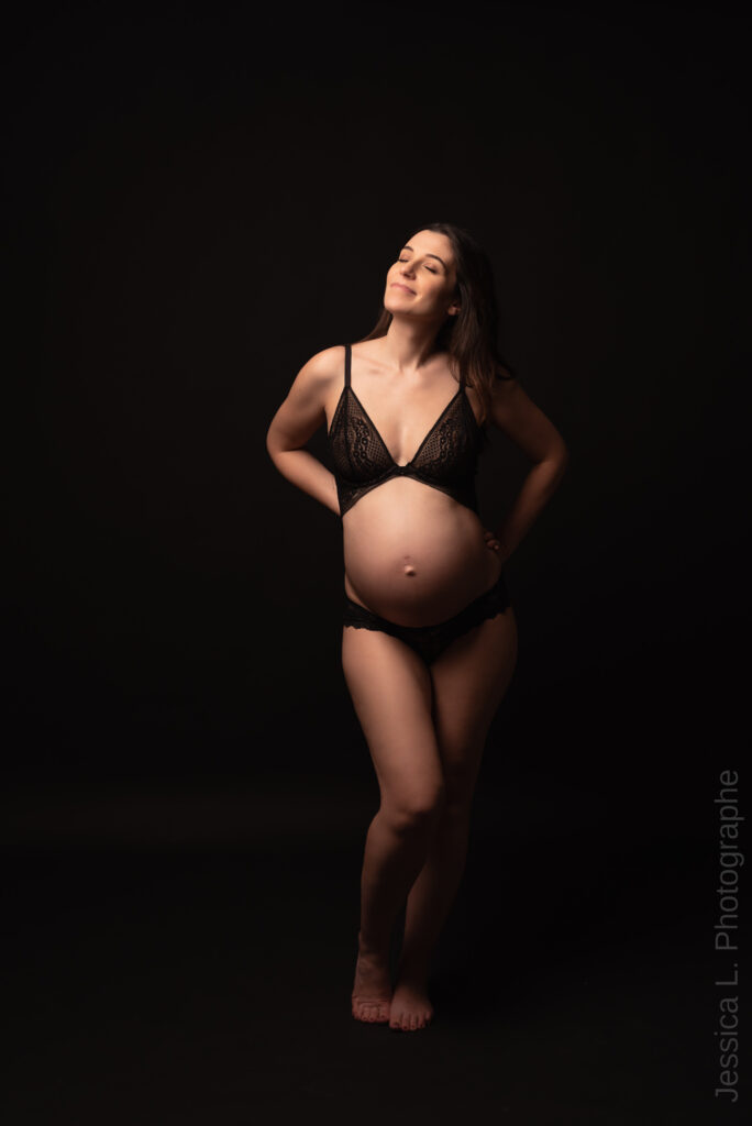 photographe de grossesse en studio strasbourg